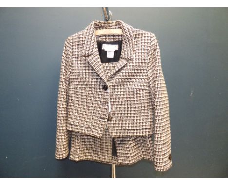 Yves Saint Laurent, checked wool skirt & jacket suit