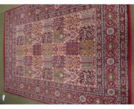 North African carpet with geometric pattern design 230cm x 170cm &  Pair of similar rugs with geometric pattern.