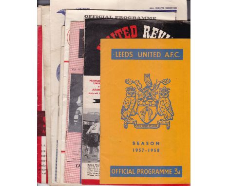ARSENAL      Fifteen away programmes 1955/6 - 1957/8. 1955/6 X 6 including Charlton League and FA Cup, Luton, Sunderland, New