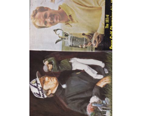 GOLF- GARY PLAYER 1974   Programme for the British Open Championship at Royal Lytham. Gary Player won the title and the Lot i