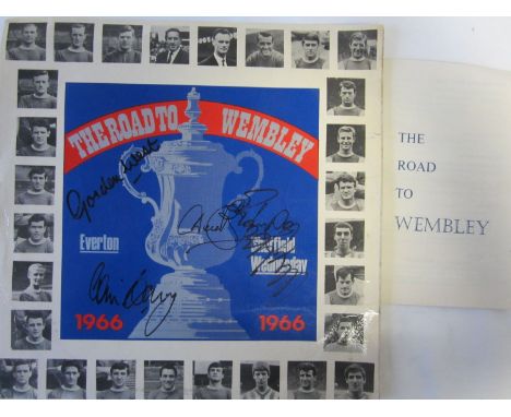 1966 FA CUP FINAL   LP record  "The Road to Wembley 1966" with highlights of both Semi-Finals, Everton v Manchester United an