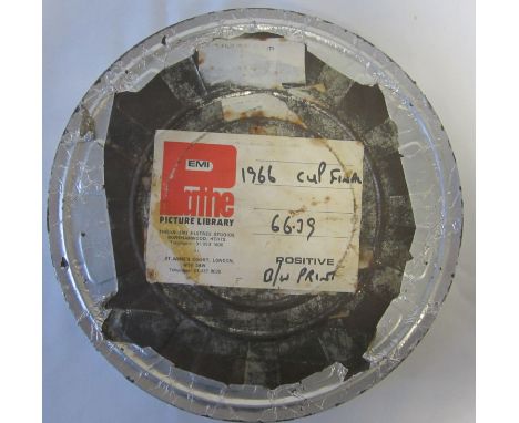 1966 FA CUP FINAL   Unusual item , an EMI Pathe  reel of film in original metal case b/w print of the 66 Cup Final, probably 