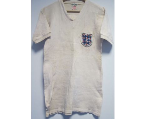 BILLY WRIGHT  ENGLAND SHIRT   White number 5 England shirt given to the father of the vendor by Billy Wright who was a freque