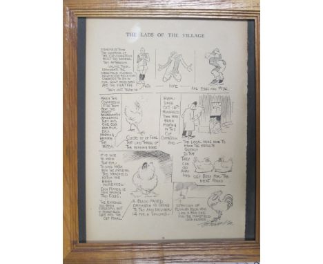 ARSENAL - MANSFIELD 1928-29  Unusual piece of memorabilia from the Cup tie Arsenal v Mansfield, 26/1/1929, a cartoon series o