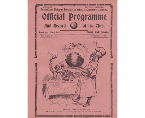 TOTTENHAM - CHARLTON 1931   Tottenham home programme v Charlton, 25/12/1931, Division 2, ex bound volume.   Good