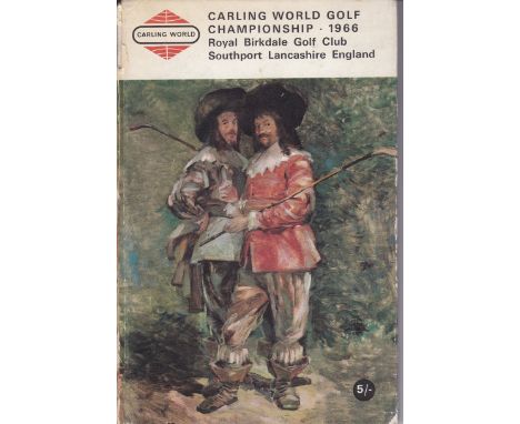 GOLF- CARLING WORLD GOLF 1966   Special hardback issue Carling World Golf Championship programme, August 31st to September 3r