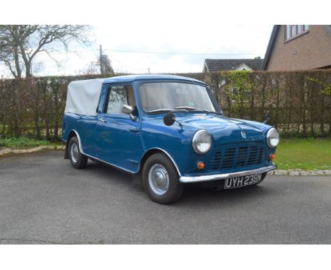 Practical, fun, classic pick-up ready to be enjoyed.Renamed as the Mini Pick-Up 1000 from 1969. Powered by the 998cc A-series