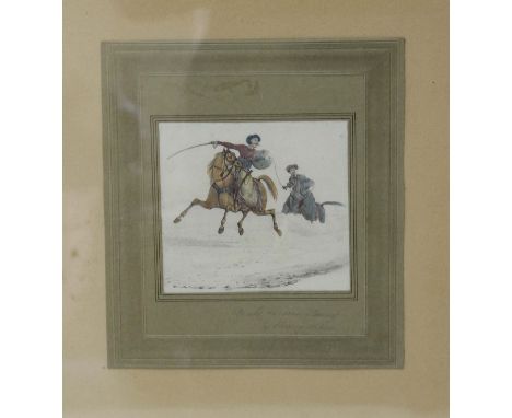 A PORTFOLIO OF EARLY 20TH CENTURY ARTISTS SKETCHES and watercolours, a selection of good quality picture frames including map