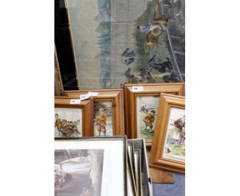 THREE ANTIQUARIAN ENGRAVINGS including one entitled 'Puzzled and Pleased', the other of horses at the jump and another one of