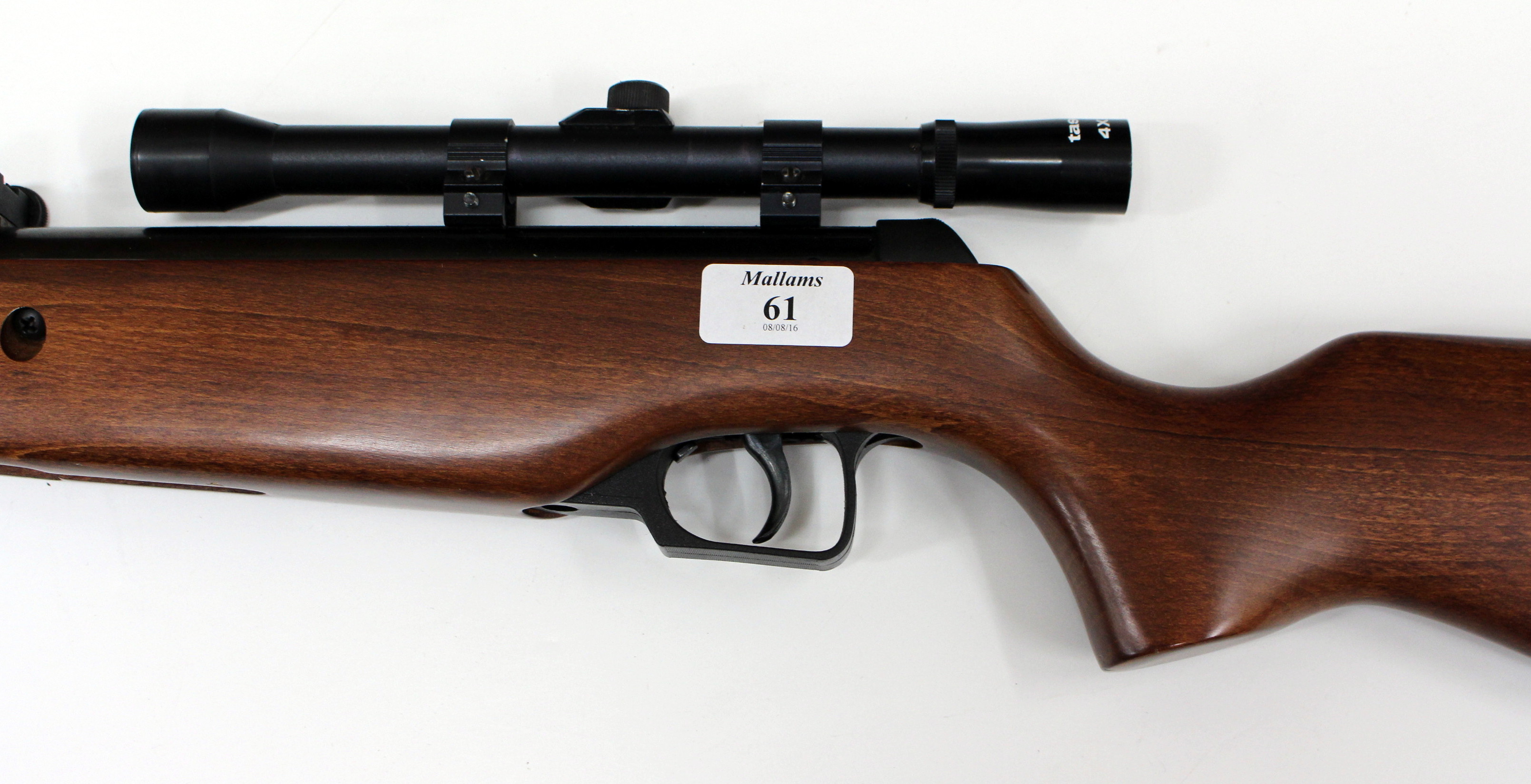 A WEBLEY SPORT 22 CALIBRE AIR RIFLE with a Tasco 4x20 scope