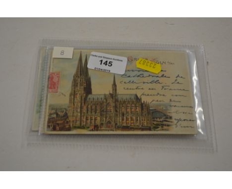 German post-cards 1901-03 all "Hold to Light" novelty cards (4)