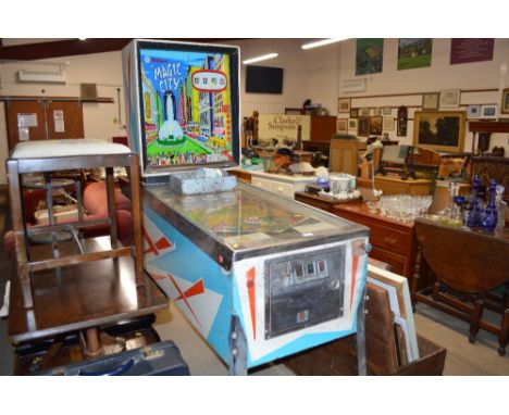 A Magic City pinball machine 
