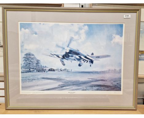 Pete West
Signed limited edition print
"Back in Ten Minutes", WWII aircraft, no.20/250&nbsp;
Alan Holt
Limited edition print&