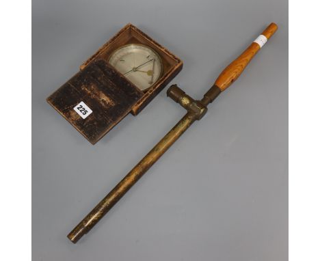 A WWI periscope and a brass-framed compass