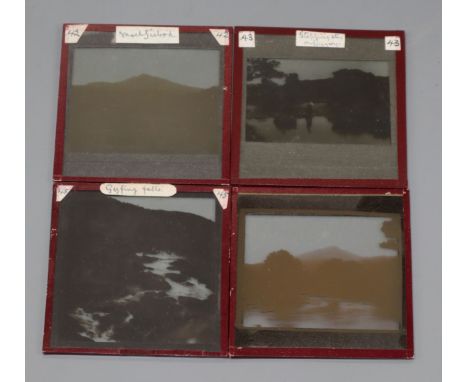 A cabinet of topographical magic lantern slides