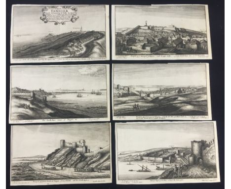 WENCESLAUS HOLLAR (1607-1677) Czechoslovakian
Diverse Prospects in and About Tangier, Six Views
Engravings on laid paper
Plat