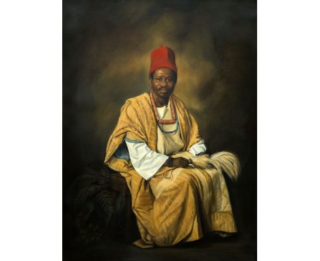 *AR CLARENCE CRAWFORD (20th century) British
Portrait of Senator Dr. Ali
Oil on canvas
Signed and dated 81
75 x 100 cm, frame