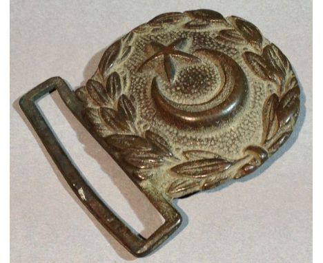 A First World War Ottoman Turkish Army officer's belt buckle