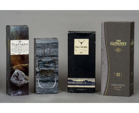 The Glenlivet Single Malt Scotch Whisky, 12 Years
Single bottle, in presentation box; The Dalmore Single Highland Malt Scotch