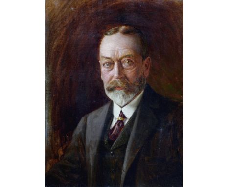 ENGLISH SCHOOL (20th century) 
Portrait of King George V
Oil on canvas
45 x 60 cm, framed CONDITION REPORTS: Generally good c