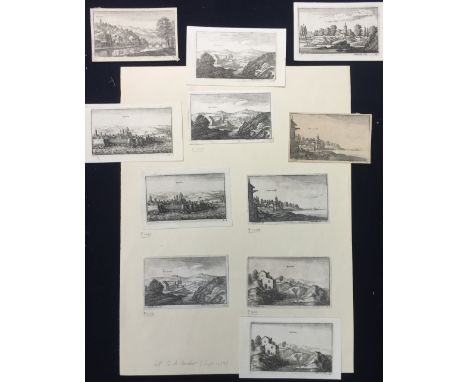 WENCESLAUS HOLLAR (1607-1677) Czechoslovakian
European Views
Engravings mainly on laid paper, comprising: Besagna (P.1095), S