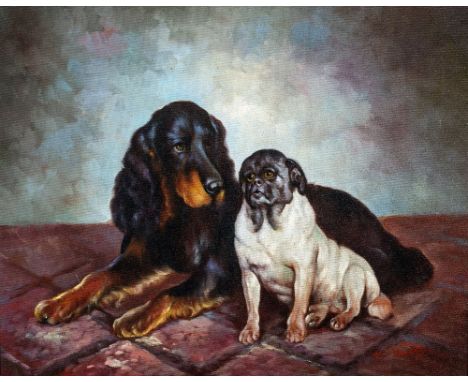 *AR K DALBY (20th century) British
Dog Portraits
Oil on canvas
Signed
59 x 47.5 cm, framed CONDITION REPORTS: Generally in go