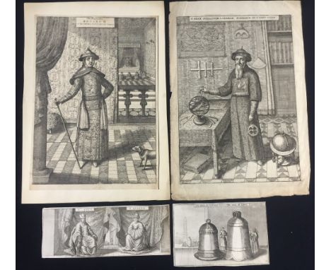 WENCESLAUS HOLLAR (1607-1677) Czechoslovakian
The Supreame Monarch of the China-Tartarian Empire (P.1377)
Engraving on laid p