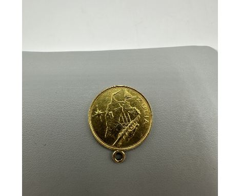 A gold medallion Zulia Estados De Venzuela, 5 grams approx