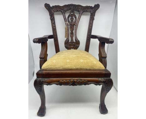 A Victorian style dolls armchair,  reproductions product, in nice condition