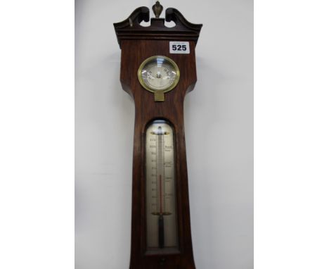 A 19th Century rosewood five dial mercury barometer signed Fontana, Wycombe.