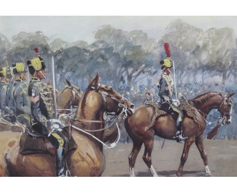 After Sir Alfred Munnings (1878-1959), “Why weren’t you out yesterday?” hunting scene, signed in pencil and with blindstamp, 