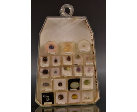 Loose Gem Stones -  assorted shapes and sizes inc moonstones (6) tahiti cats eye shell (1), tigers eye cats eye (1) chrysober