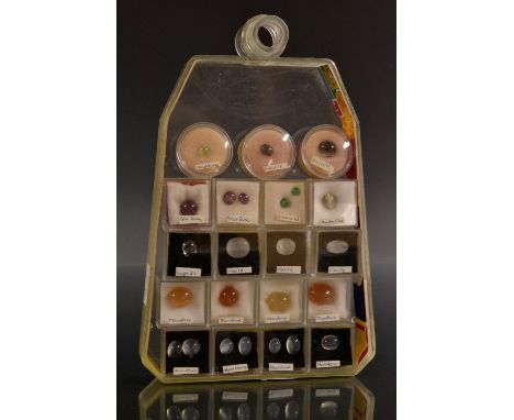 Loose Gem Stones -  assorted cats eyes and star cabochons verious shapes and sizes inc, moonstones (11), ulexite (3), scapoli