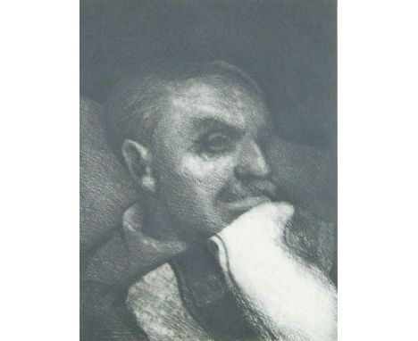 BILL JACKLIN (born 1943) British (AR), 'Man with a Bib', hors commence proof print, titled and signed in pencil to margin, un