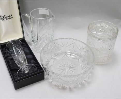 A collection of Waterford crystal glassware