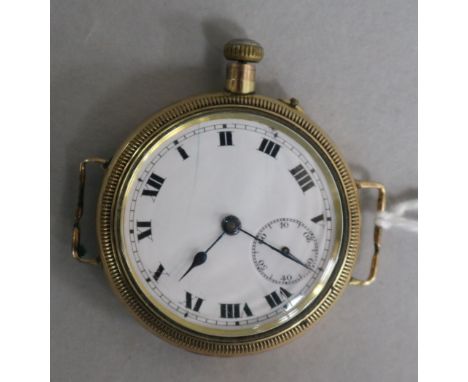 A gentleman's 1920's 9ct gold Borgel cased manual wind wrist watch.