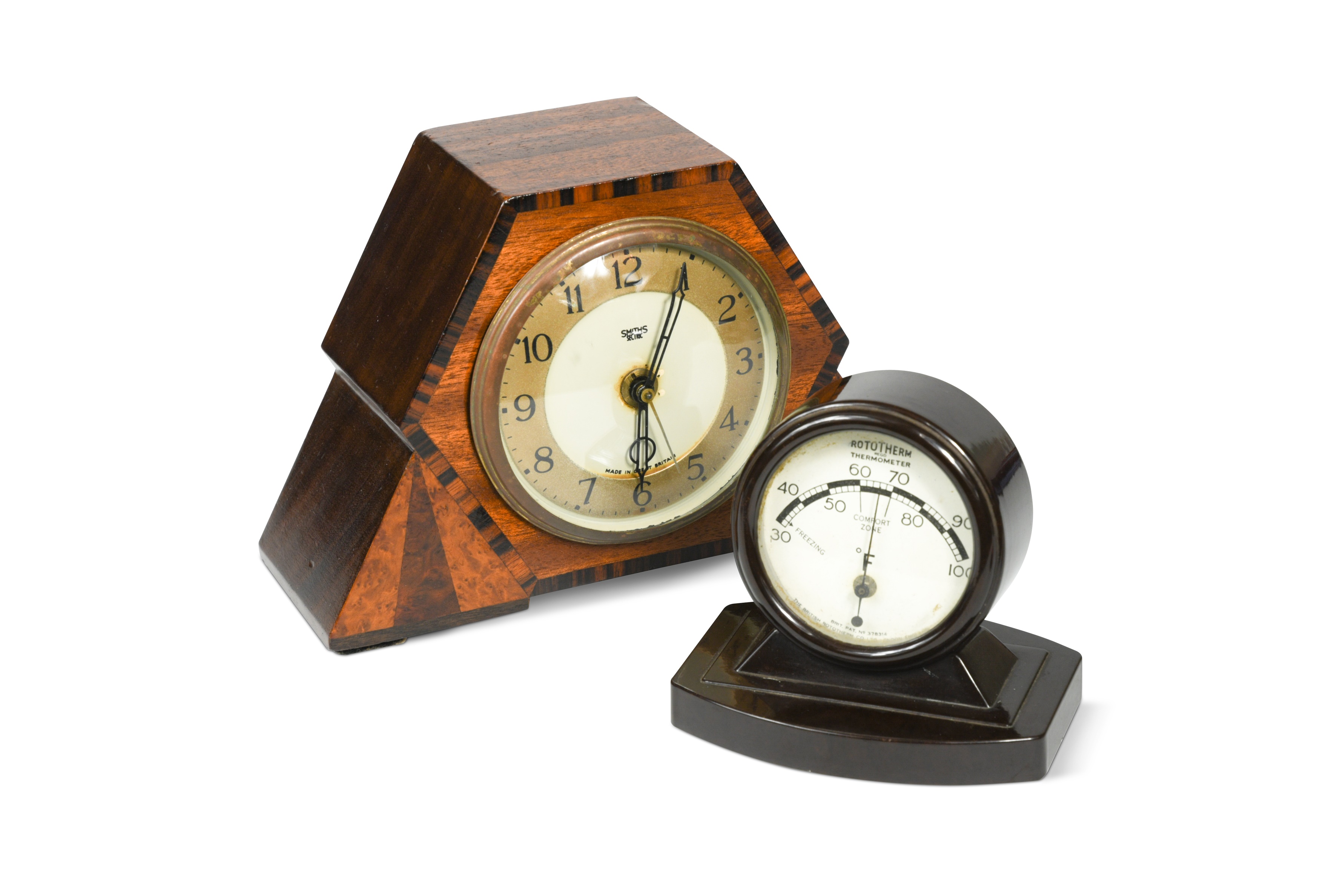 An Art Deco electric mantle clock by Smiths, in Cheffins Fine Art