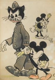 Mickey Mouse An Early Watercolour Of Mickey And Minnie Mouse Circa Mickey Mouse An Early Watercolour Of Mickey And Minnie Mouse Circa