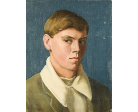 § Jack Leslie Fairhurst ARCA (British 1905-1989)Self-Portrait oil on board 46 x 35cmFootnote: The youngest son of artist and 