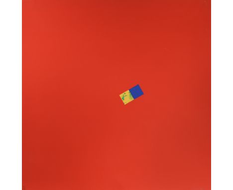 § Marc Vaux (British 1932-)Untitled (red) signed and dated 'Vaux 69' (lower right); numbered 74/150 silkscreen, unframed 64.5
