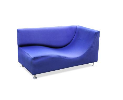 Jasper Morrison for Cappellini, a Three Sofa de Luxe chaise longue,in electric blue upholstery 71 x 136 x 72cmFootnote: Purch