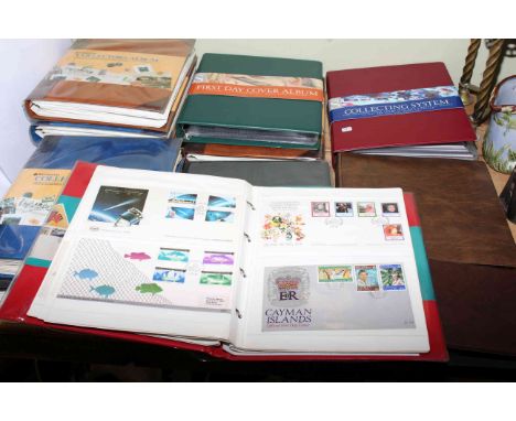 Twelve albums of first day covers