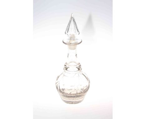 William IV cut glass decanter and stopper