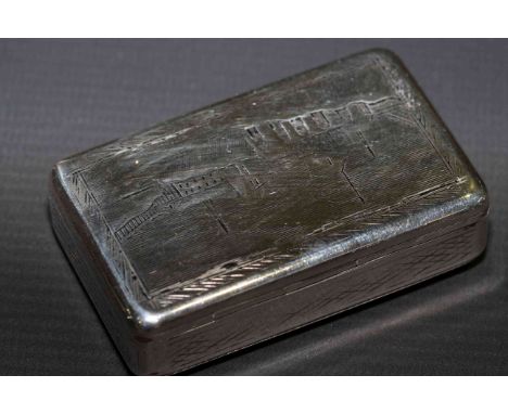 Russian 84 Standard silver snuff box