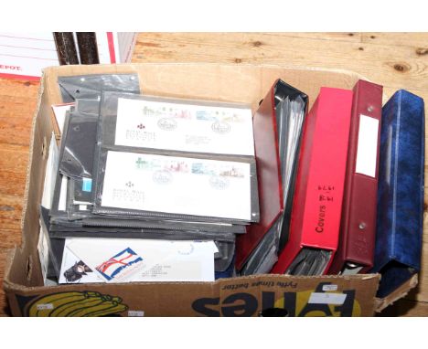 Collection of first day covers, loose and in albums