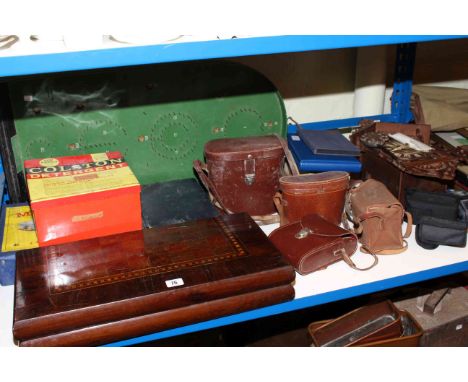 Cuckoo clock, binoculars, model vehicles, games, etc