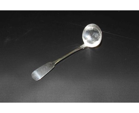 Silver sauce ladle, Glasgow 1835