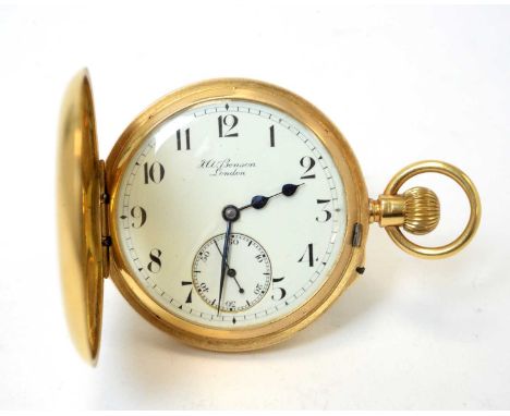 J.W. Benson 62 &amp; 64 Ludgate Hill, London, The Field: an 18ct yellow gold cased half-hunter pocket watch, the outer case c