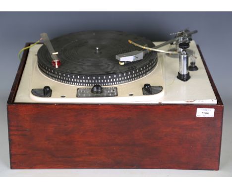 A Garrard model 301 Transcription Motor record player, mounted on a bespoke sprung case.Buyer’s Premium 29.4% (including VAT 