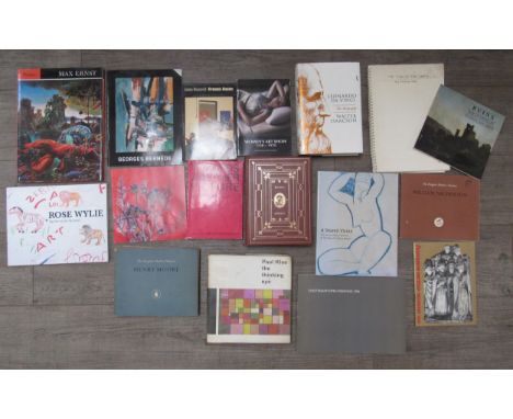 A collection of art book including Max Ernst , Paul Klee , Michelangelo, Leonardo Da Vinci , Ben Nicholson, Henry Moore etc&n